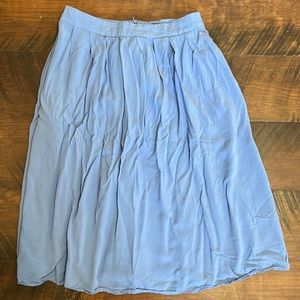 Blue Flowy Skirt
